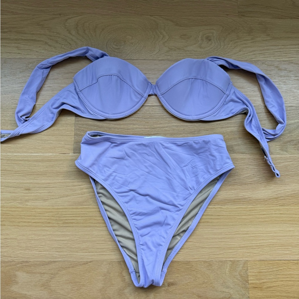 WeWoreWhat Purple Bikini Set Classic Swimwear
